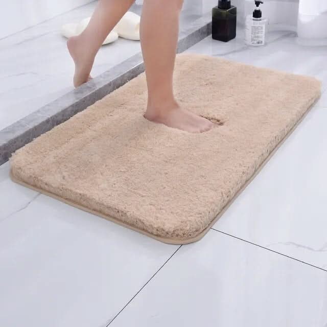 Ultra-Soft Microfiber Bath Rug - Non-Slip Comfort Mat for Bathrooms 6