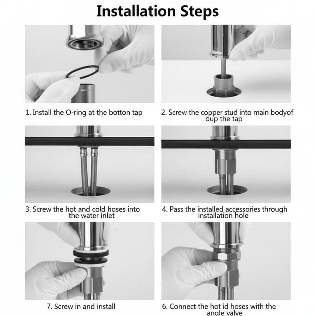 Universal Faucet Sprayer Attachment - 360° Rotatable Sink Sprayer with Integrated Spray Function 6