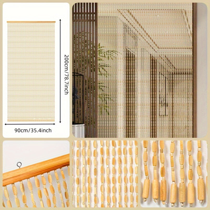 BEADNEST – Decorative Bamboo Curtain Screen for Doors & Cabinets
