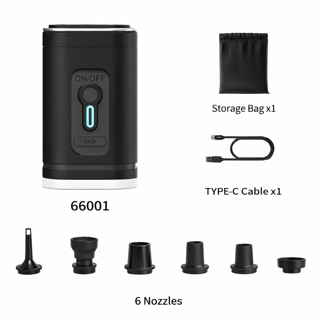 LUMIPUMP – Mini Rechargeable Air Pump with Built-In LED Illumination