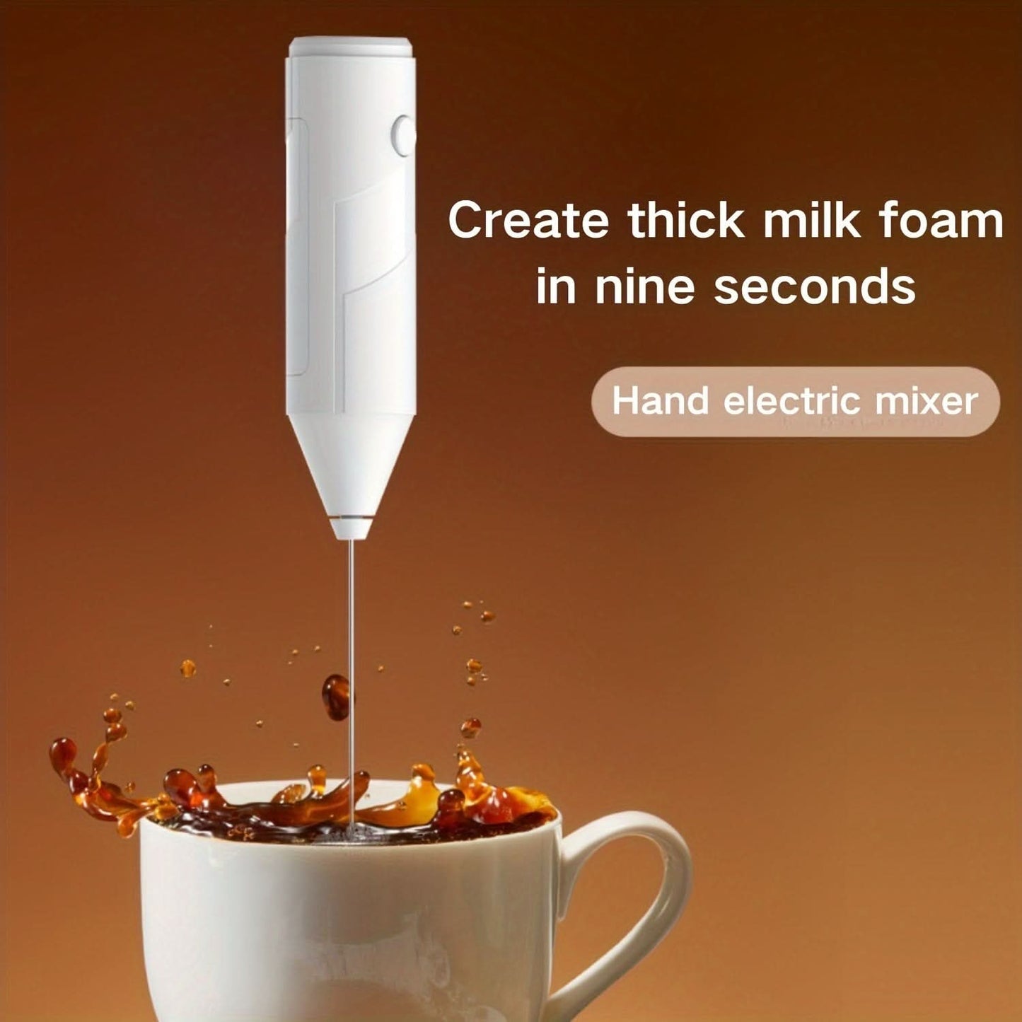 FOAMORA – Elektrischer Milchaufschäumer, handgeführter Kaffee-Mixer
