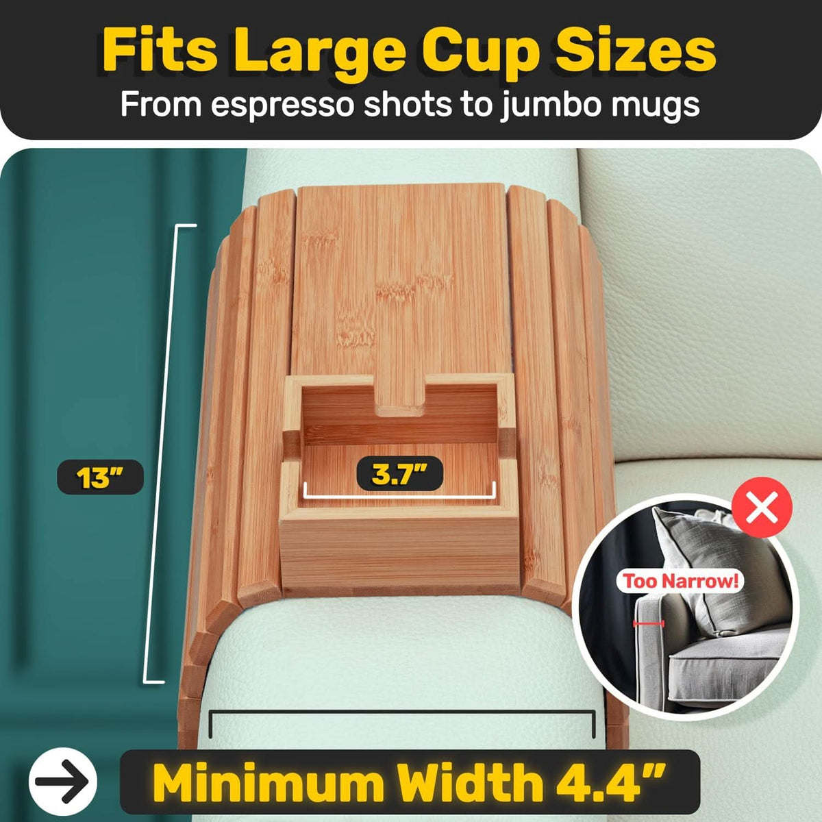 CUPNEAR – Sofa Cup Holder for Effortless Everyday Reach