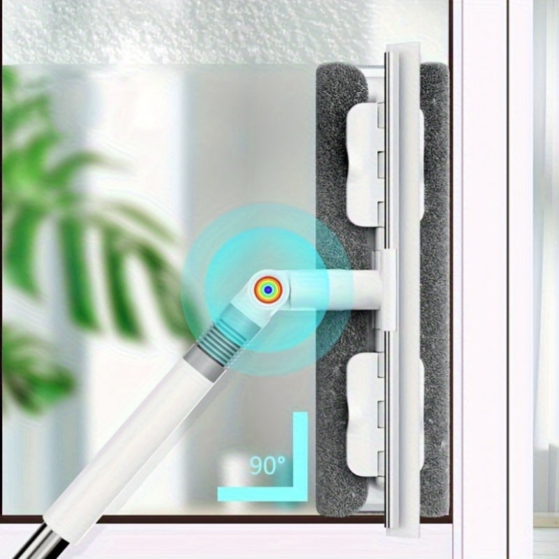 AQUASWIPE – 360° Rotating Glass Squeegee with Long Handle