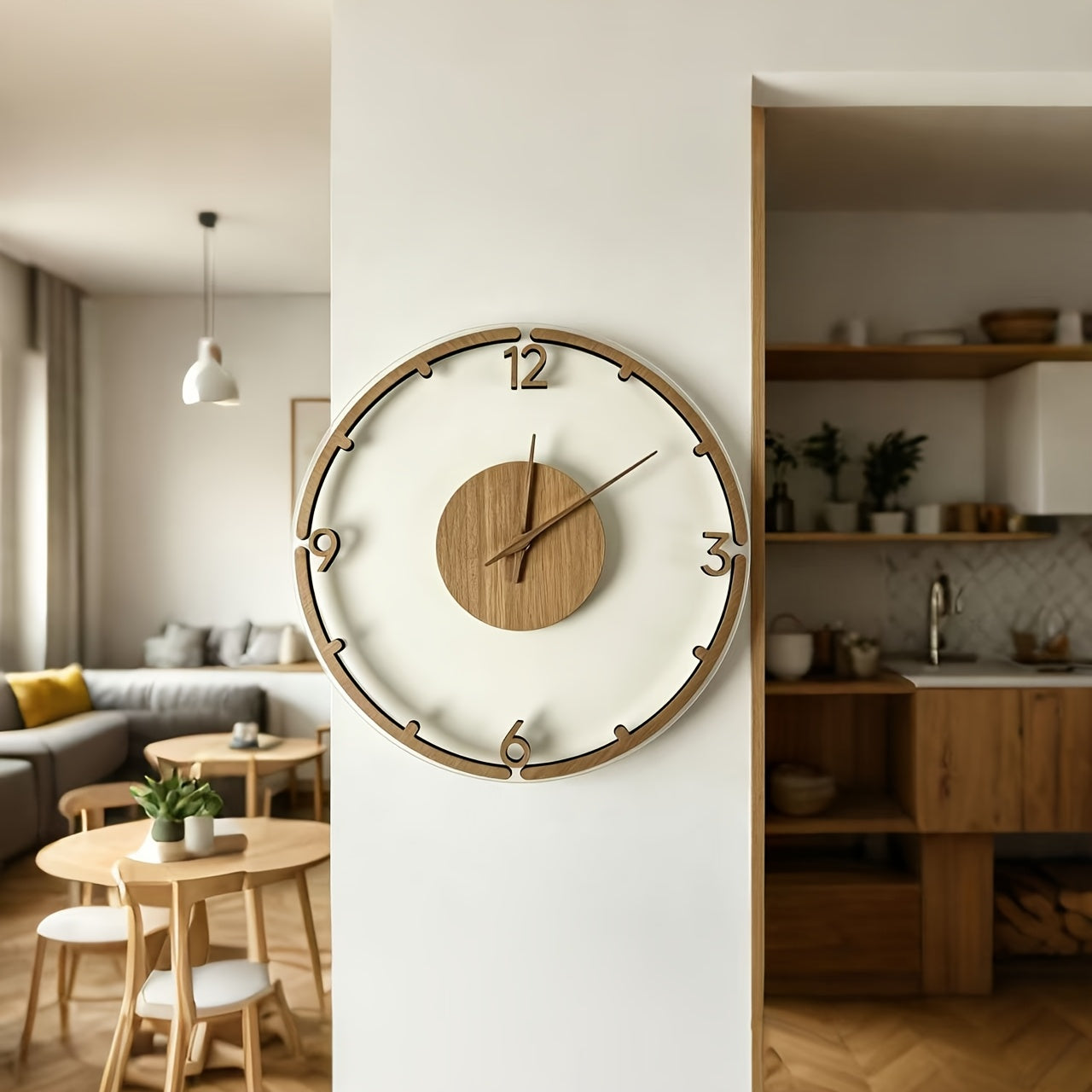 Nordwood 30 cm Minimalist Wooden Acrylic Wall Clock