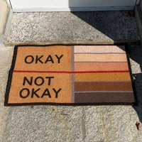 OKAYMORA – Funny Shoe-Scraping Doormat for Playful Entryways