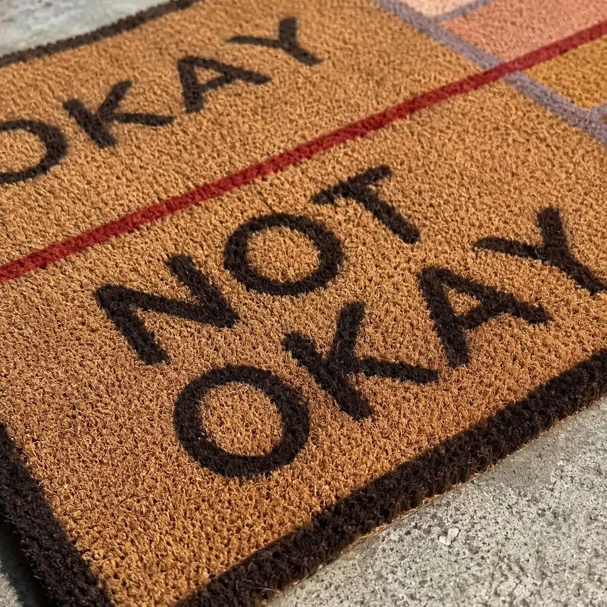 OKAYMORA – Funny Shoe-Scraping Doormat for Playful Entryways