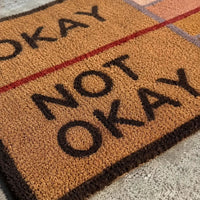 OKAYMORA – Funny Shoe-Scraping Doormat for Playful Entryways