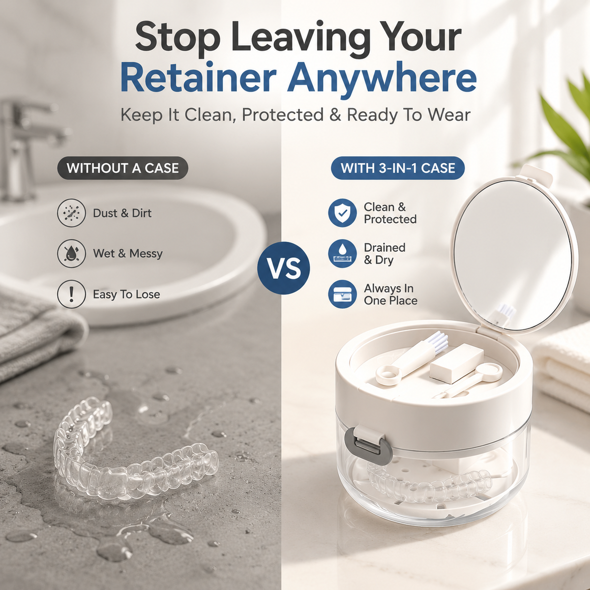 ALIGNDOCK – 3-in-1 Retainer Storage Case for Easy Storage