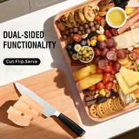 BAMBOX – Bamboo Divided Snack Tray with Lid for Organized Serving and Portable Food Storage