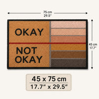 OKAYMORA – Funny Shoe-Scraping Doormat for Playful Entryways