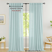 LINVIA – Flax Linen Sheer Curtains for Soft Light Filtering and Privacy Drapery
