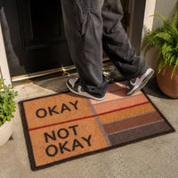 OKAYMORA – Funny Shoe-Scraping Doormat for Playful Entryways
