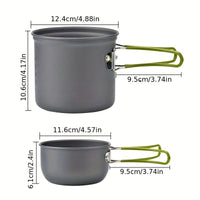 HIKEFLOW – Backpacking Cookware Kit with Fork & Spoon