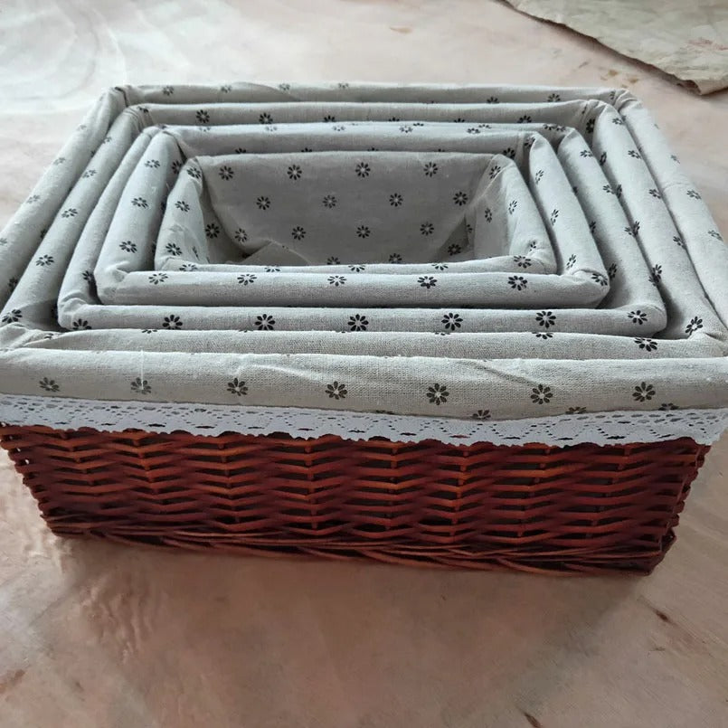 WILLOWCRAFT – Handmade Storage Basket Organizer