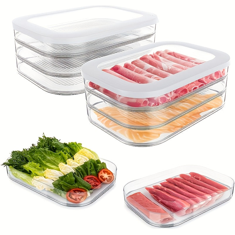 STACKNEST – Stackable Food Storage Containers for Refrigerator and Freezer Organization