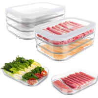 STACKNEST – Stackable Food Storage Containers for Refrigerator and Freezer Organization