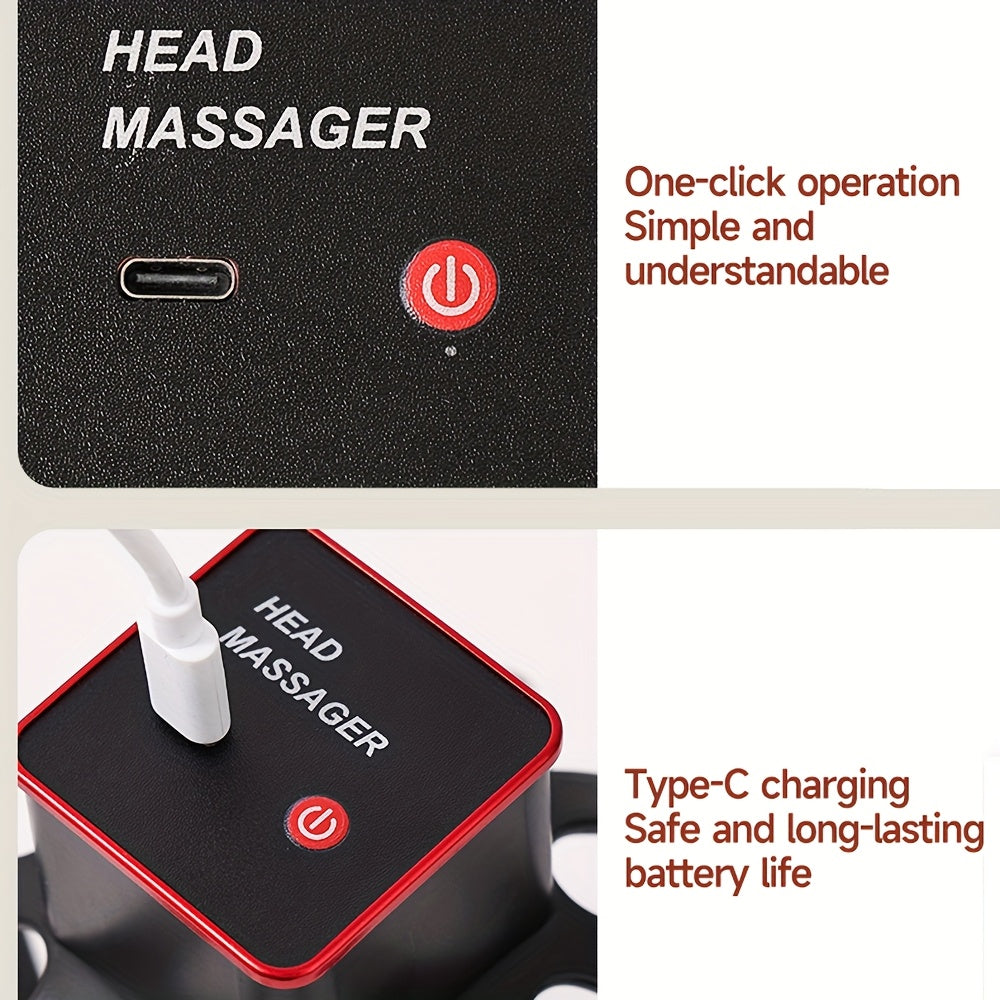 SCALPORA – Electric Octopus Claw Scalp Massager for Relaxing Head and Body Vibration Massage
