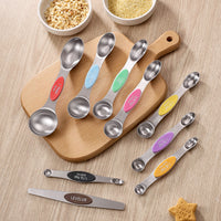 MEASURIX – Magnetic Stainless Steel Measuring Spoons Set