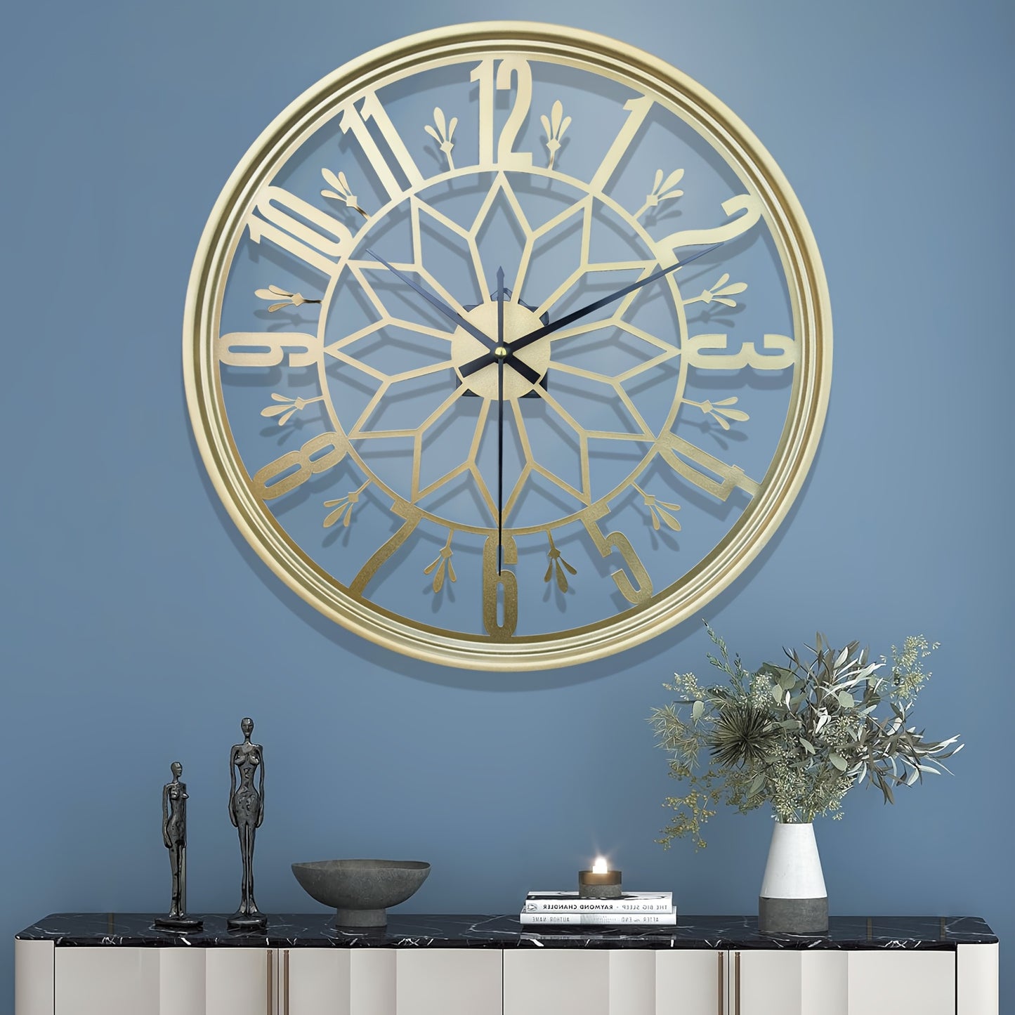 Scandia 40 cm Modern Iron Art Wall Clock