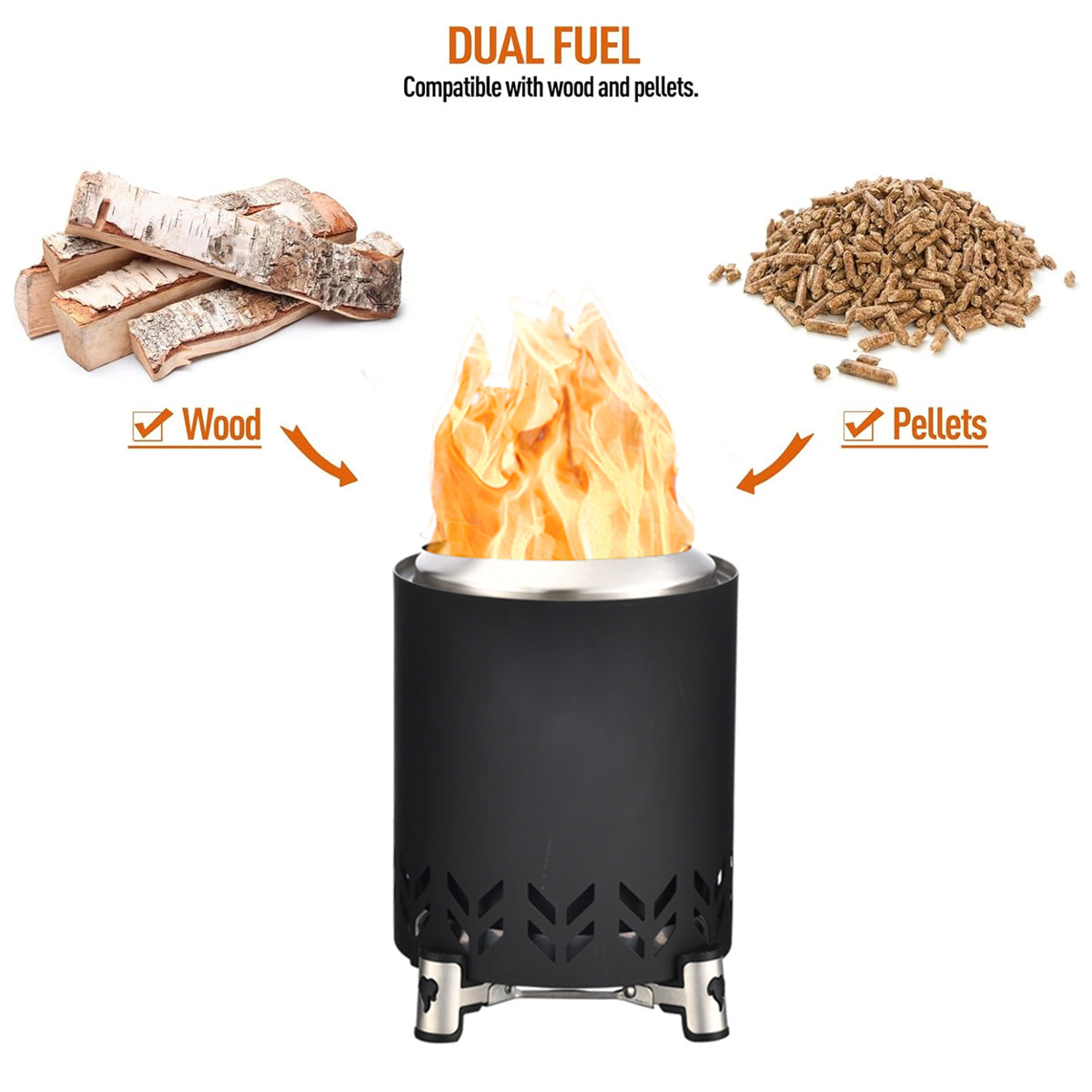 EMBERNEST – Portable Fire Bowl with Stand for Outdoor Warmth
