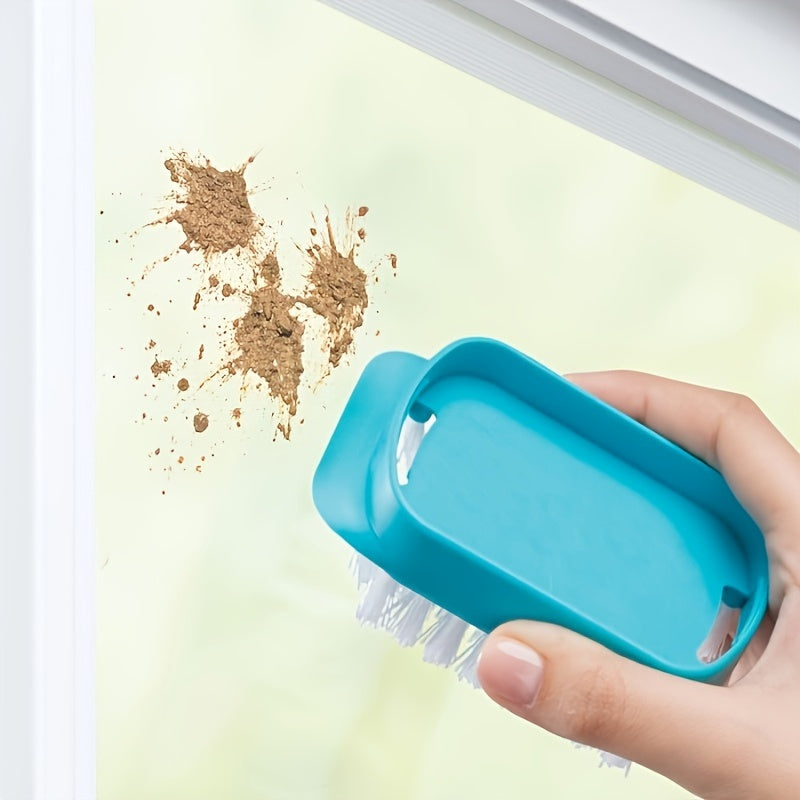 SPRAYLUX – 4-in-1 Glass Cleaning Brush with Spray, Scraper & Scrubbing Head