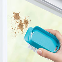 SPRAYLUX – 4-in-1 Glass Cleaning Brush with Spray, Scraper & Scrubbing Head