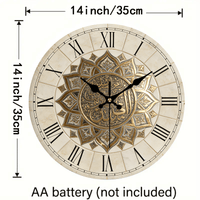 ROMEWICK Retro Roman Wooden Wall Clock
