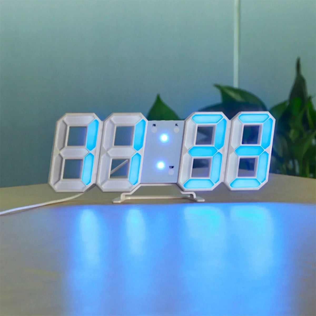 NEOTIMEA – 3D LED-vægur med fleksible visningsindstillinger
