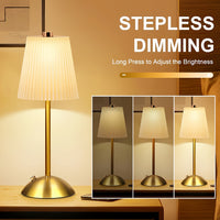 LUMISET – Portable Rechargeable LED Table Lamp Set with 3-Color Touch Control