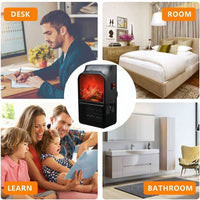 EMBERCOVE – Electric Fireplace Heater for Cozy Personal Comfort