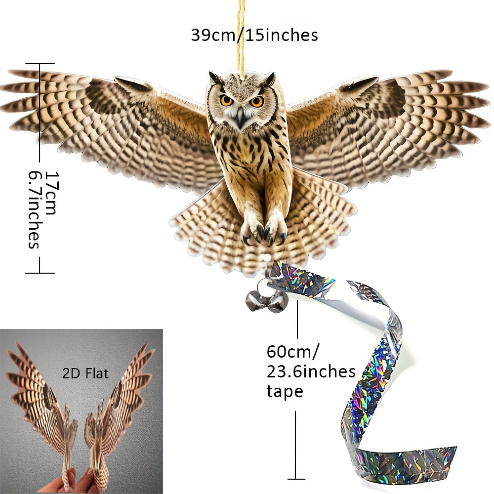 NATURELIVA – Decorative Owl Bird Deterrent for Outdoor Spaces