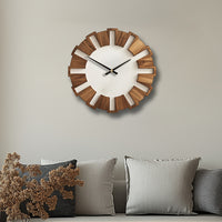 Oakvale Vintage Silent Wooden Wall Clock