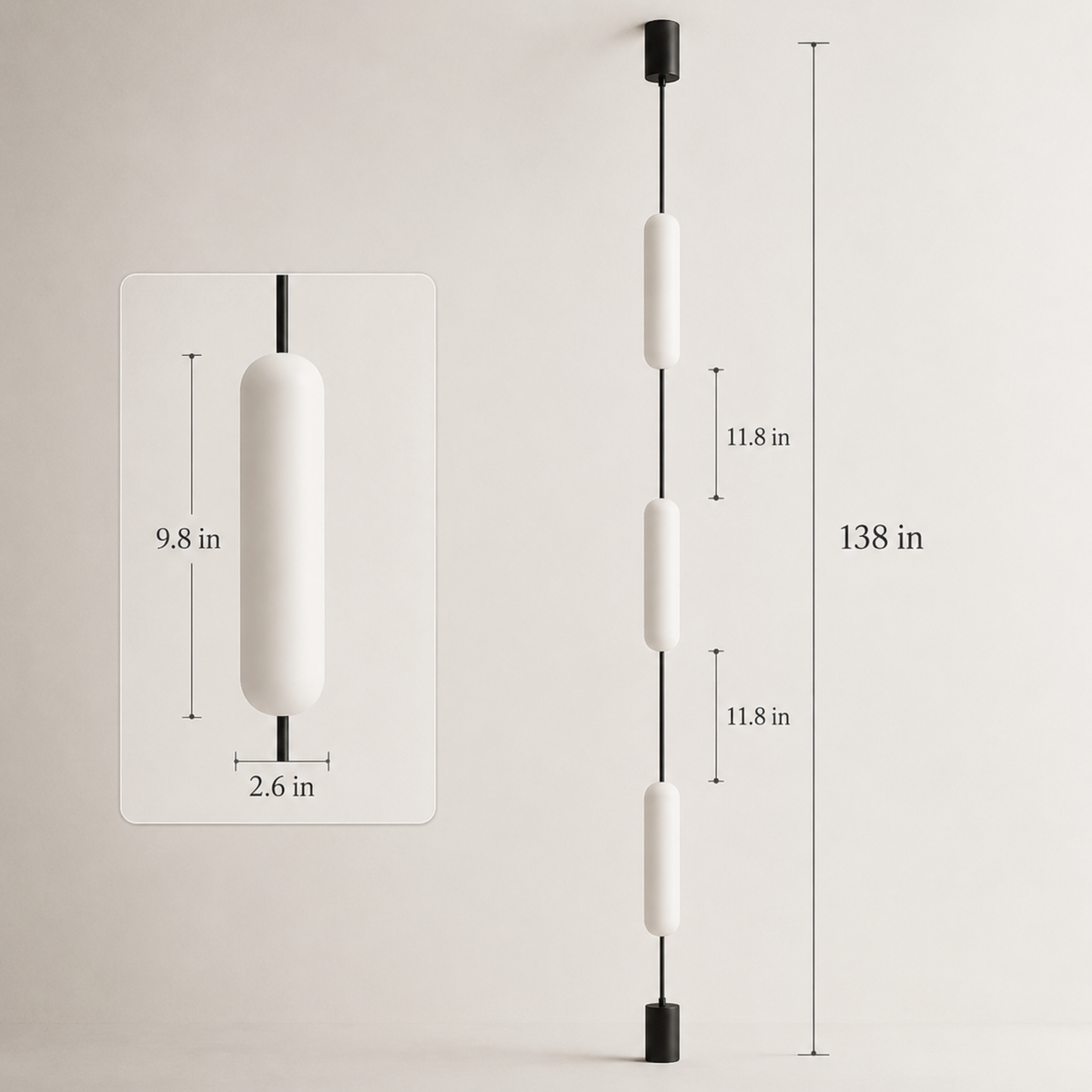 VERTIGLOWIX – Slim Vertical Lamp for Sophisticated Ambient Lighting