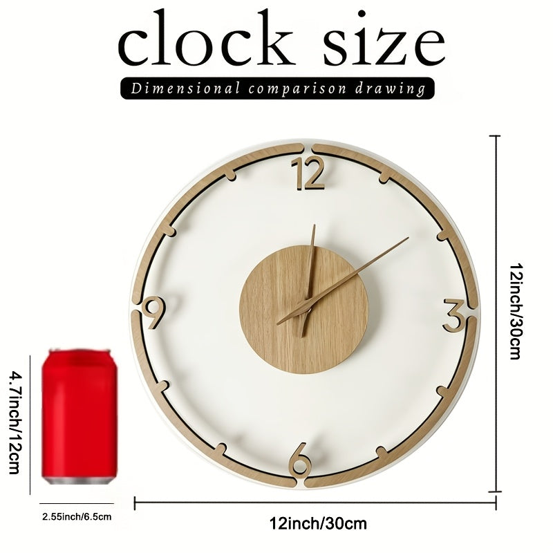 Nordwood 30 cm Minimalist Wooden Acrylic Wall Clock