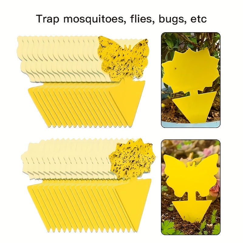 PESTNEST – Yellow Plant Traps for Fungus Gnats & Flying Bugs