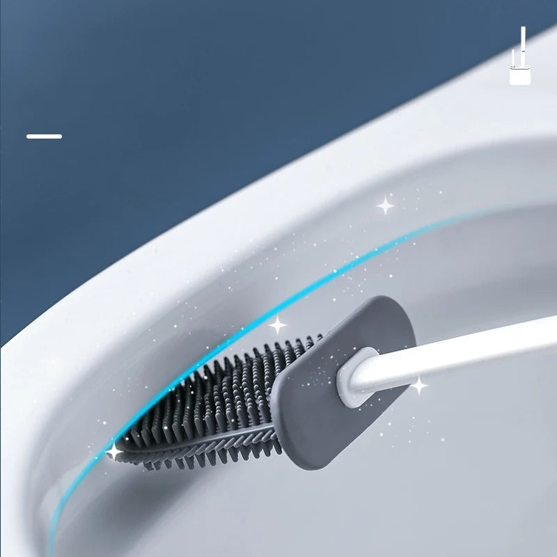 FLATFLEX – Silicone Flat Head Toilet Brush Set