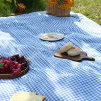 PICLUX – Minimalist Plaid Outdoor Picnic Mat for Quick-Dry Travel and Leisure Use
