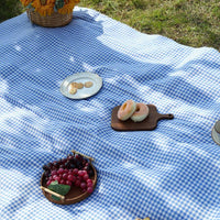 PICLUX – Minimalist Plaid Outdoor Picnic Mat for Quick-Dry Travel and Leisure Use