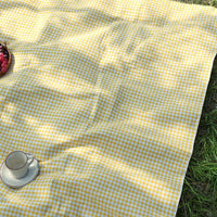 PICLUX – Minimalist Plaid Outdoor Picnic Mat for Quick-Dry Travel and Leisure Use