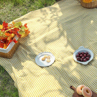 PICLUX – Minimalist Plaid Outdoor Picnic Mat for Quick-Dry Travel and Leisure Use