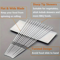 GRILLSPIKE – Stainless Steel BBQ Skewers Set