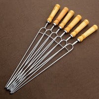 GRILLSKEW – 6PCS Stainless Steel Barbecue Skewers Set