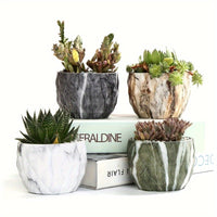 CERANEST – Vibrant Marble Style Planters for Indoor & Outdoor Décor