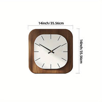 WOODHAVEN Vintage Square Wooden Wall Clock