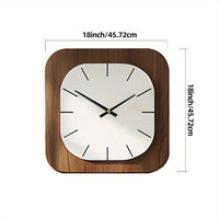 WOODHAVEN Vintage Square Wooden Wall Clock