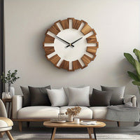 Oakvale Vintage Silent Wooden Wall Clock