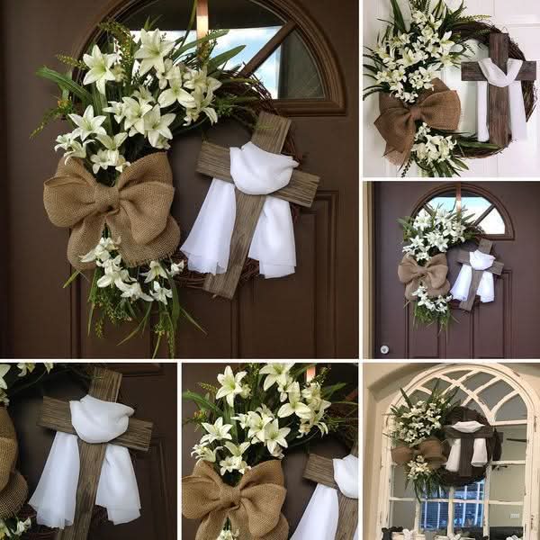 SACREDHALO – Wreath and Cross Wall Decor for Graceful Display