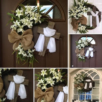 SACREDHALO – Wreath and Cross Wall Decor for Graceful Display