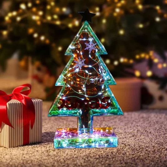 PINEVISION – 3D Infinity Light Decor for Enchanting Festive Ambience