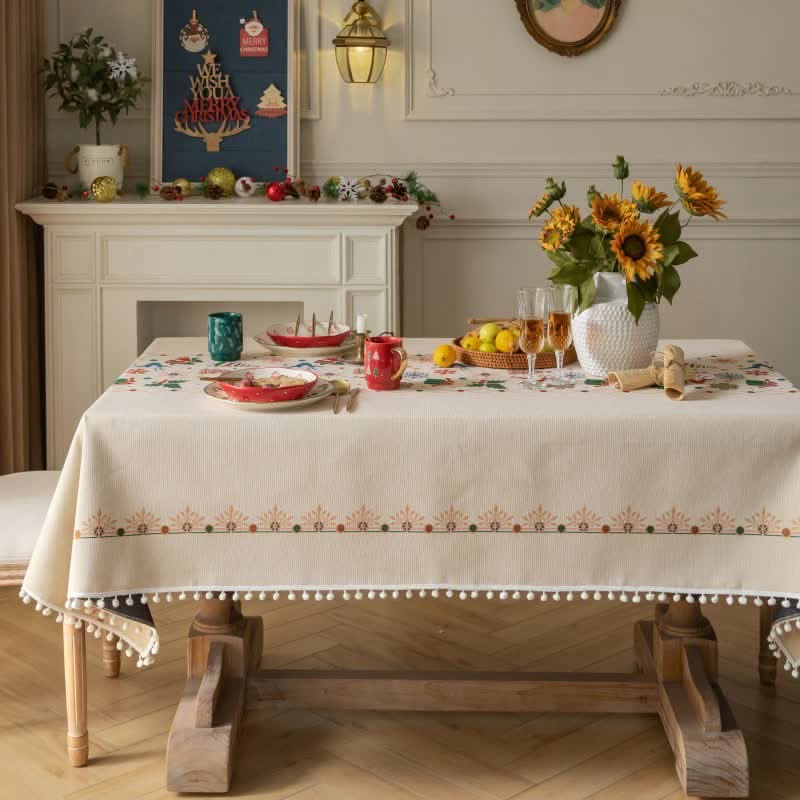 DINECREST – Beige Tablecloth for Sophisticated Festive Tables